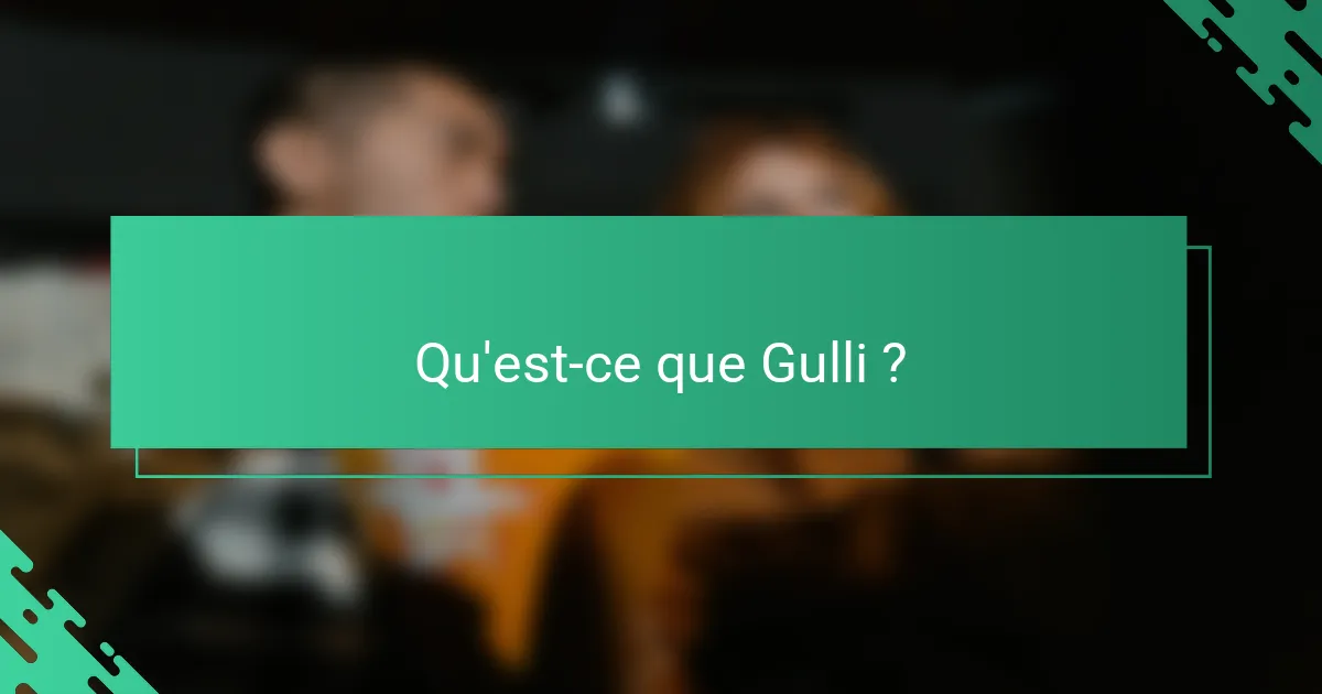 Qu'est-ce que Gulli ?